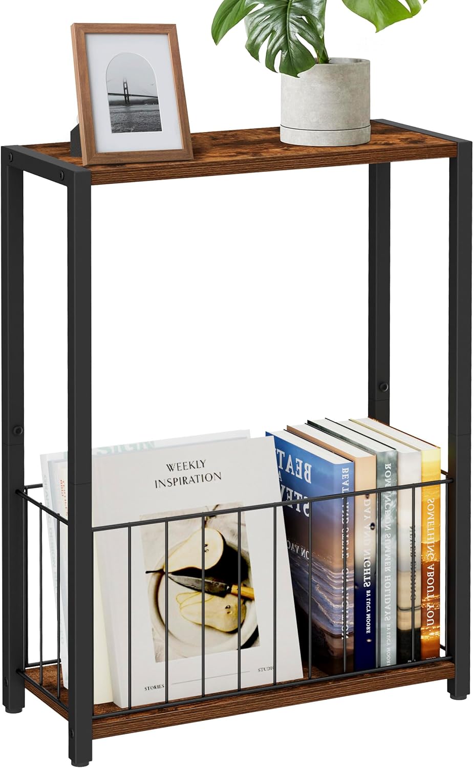 Narrow Side Tables Set of 2