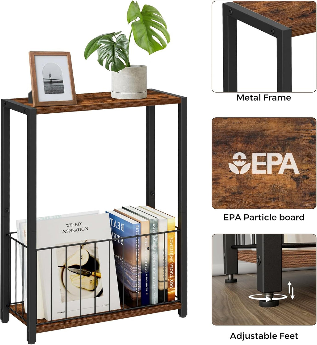 Narrow Side Tables Set of 2