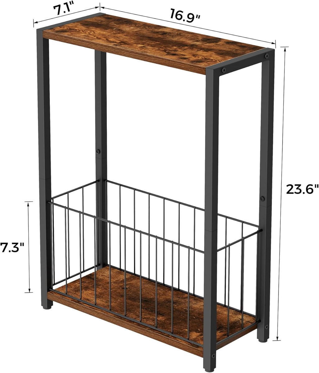 Narrow Side Tables Set of 2