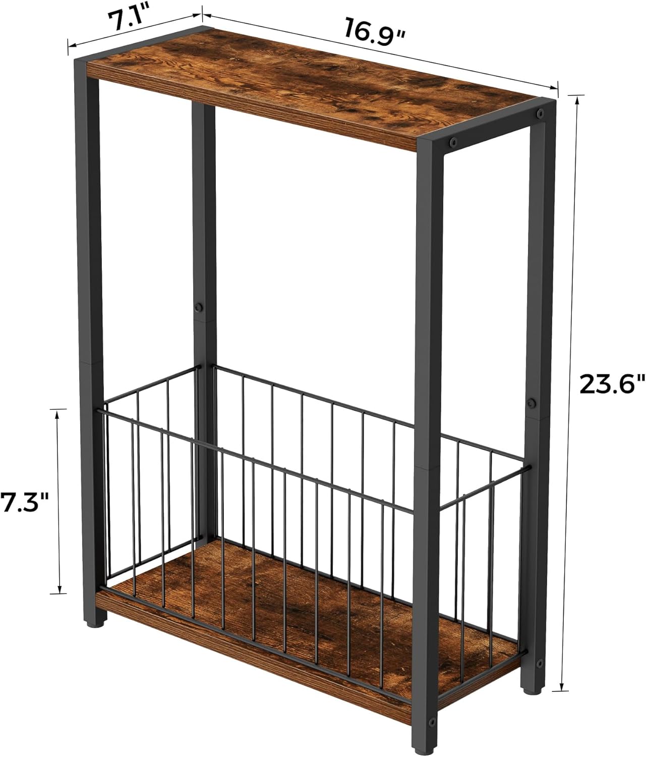 Narrow Side Tables Set of 2