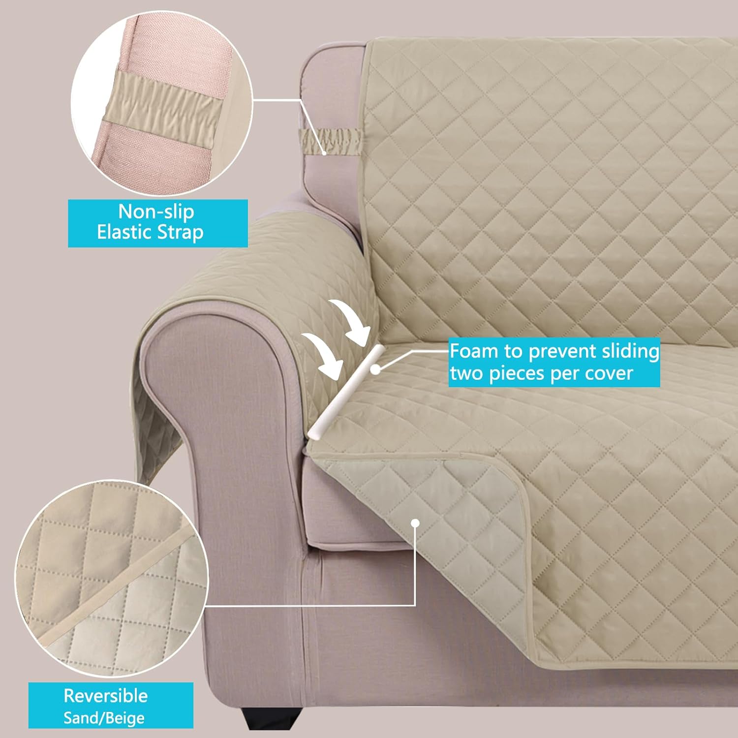 Reversible Sofa Cover Couch