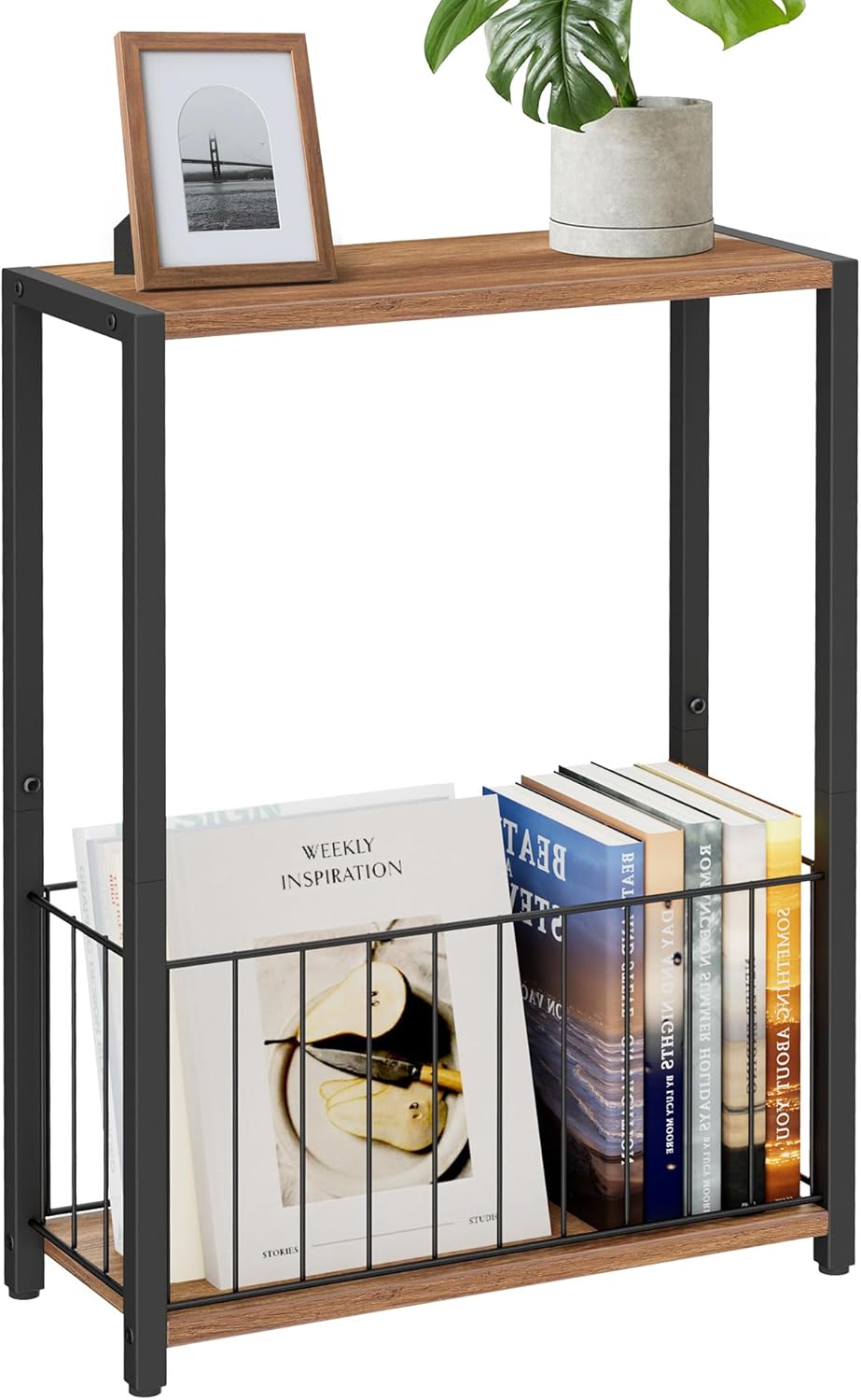 Narrow Side Tables Set of 2