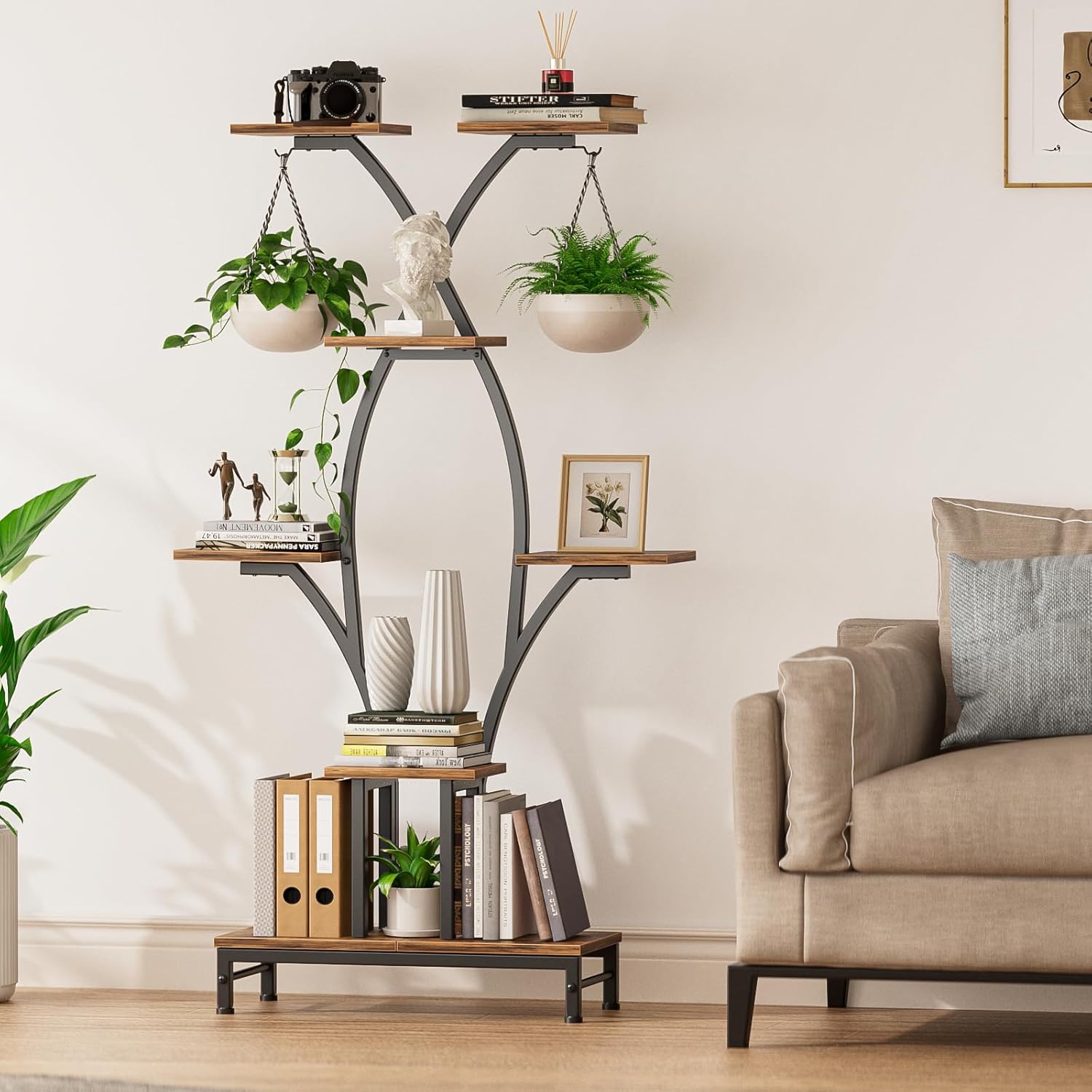 Plant Stand Indoor with Grow Lights