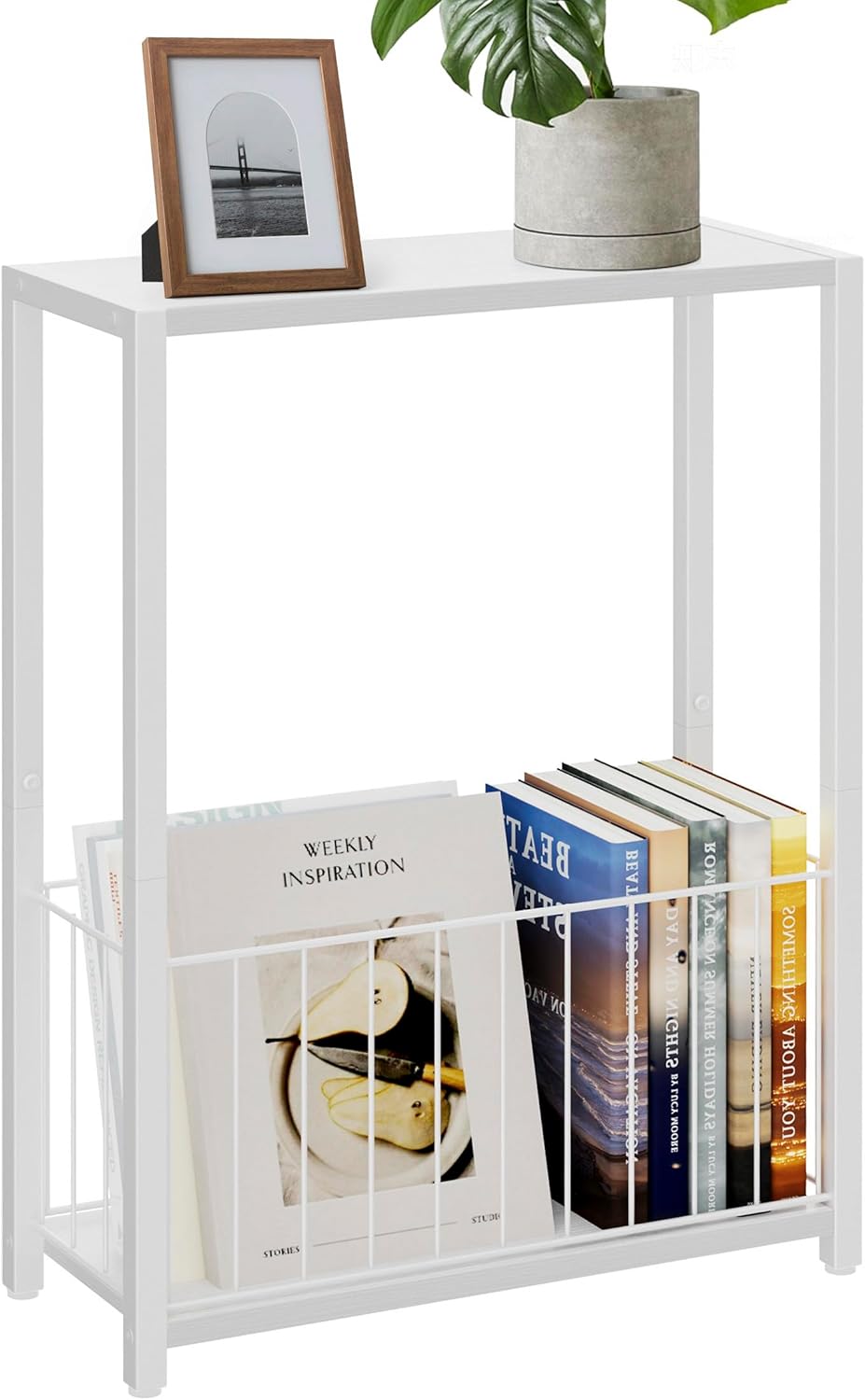 Narrow Side Tables Set of 2