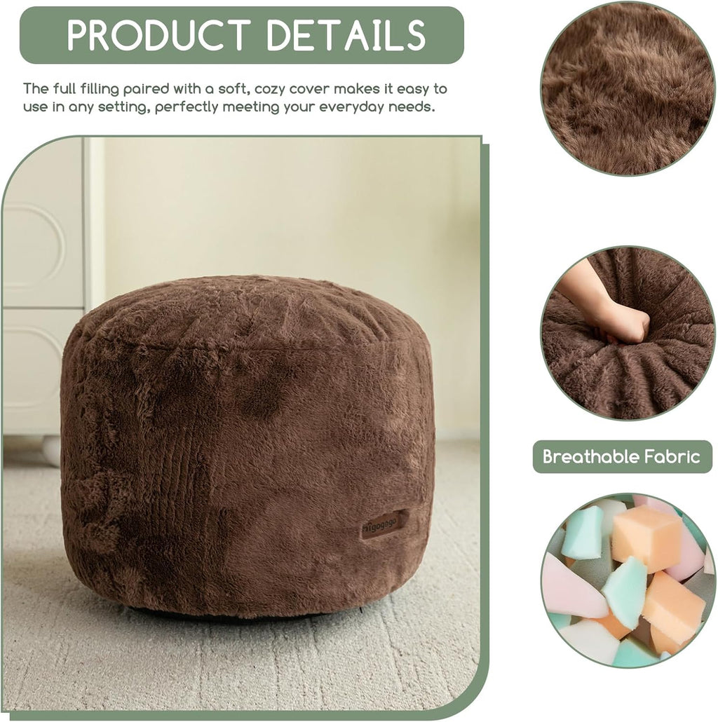 Ottoman Round Modern Foam