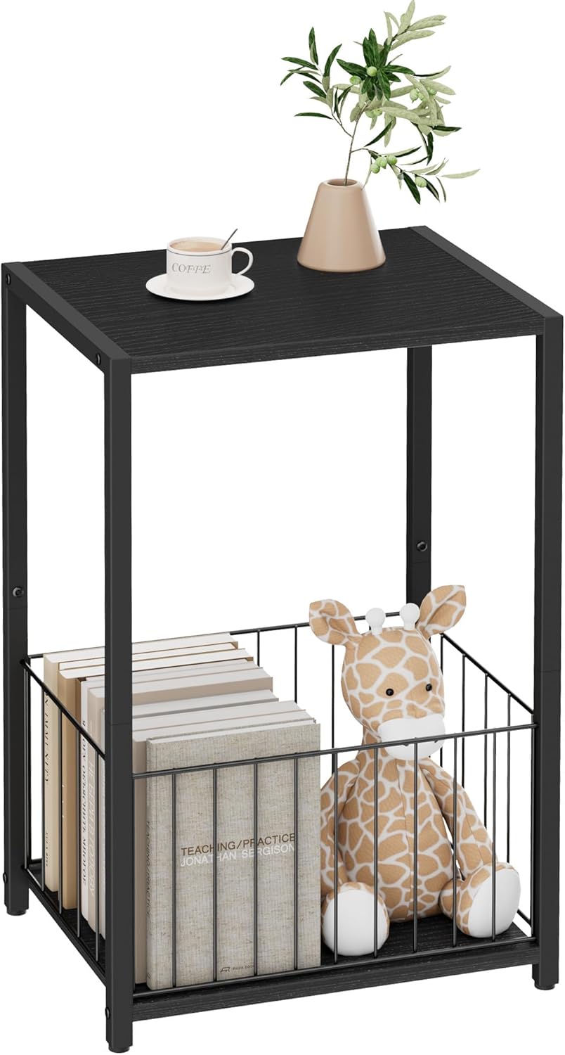 Narrow Side Tables Set of 2