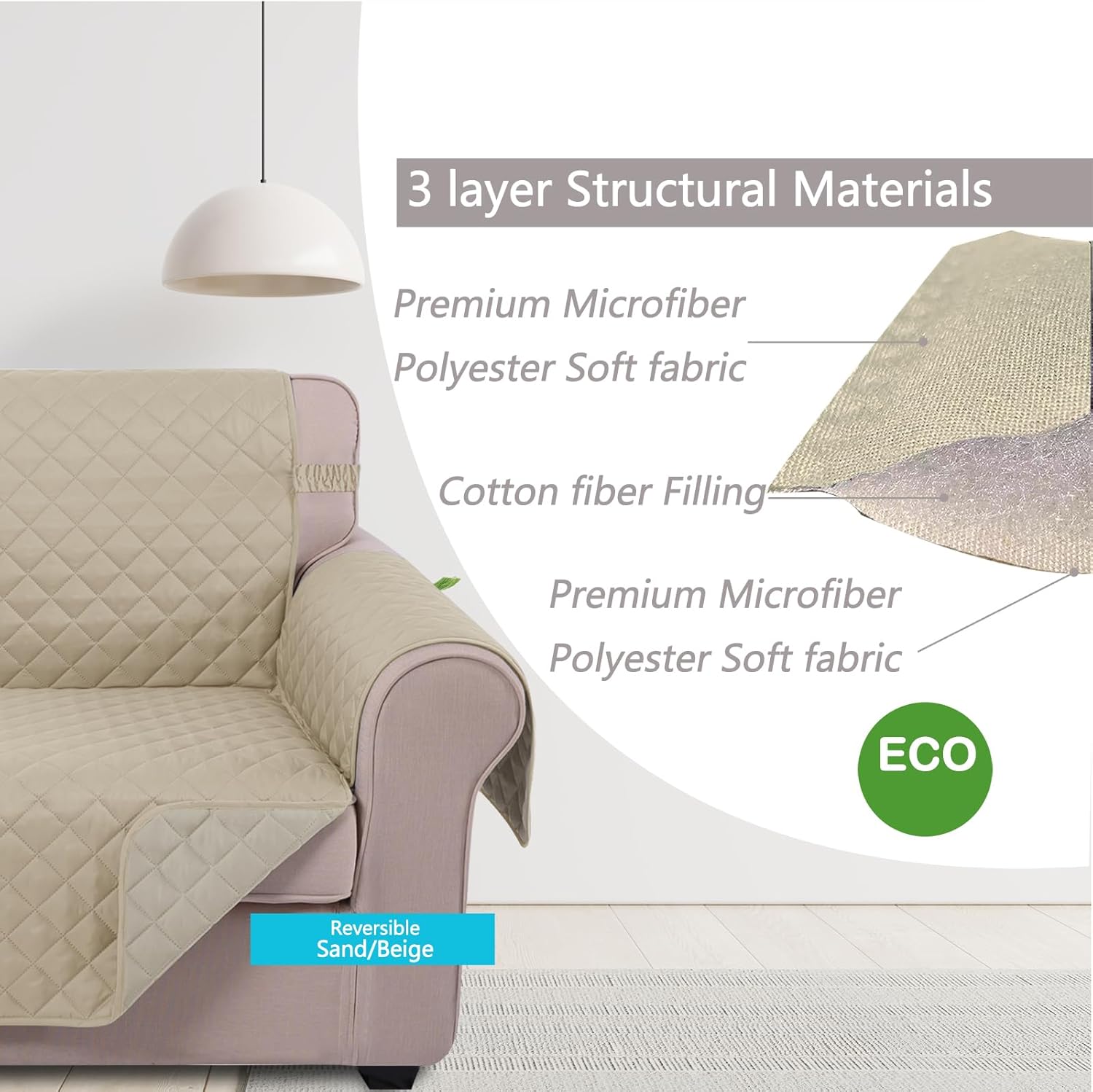 Reversible Sofa Cover Couch