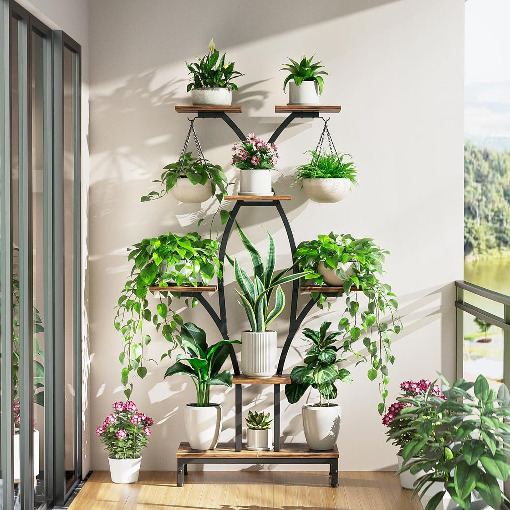 Plant Stand Indoor with Grow Lights