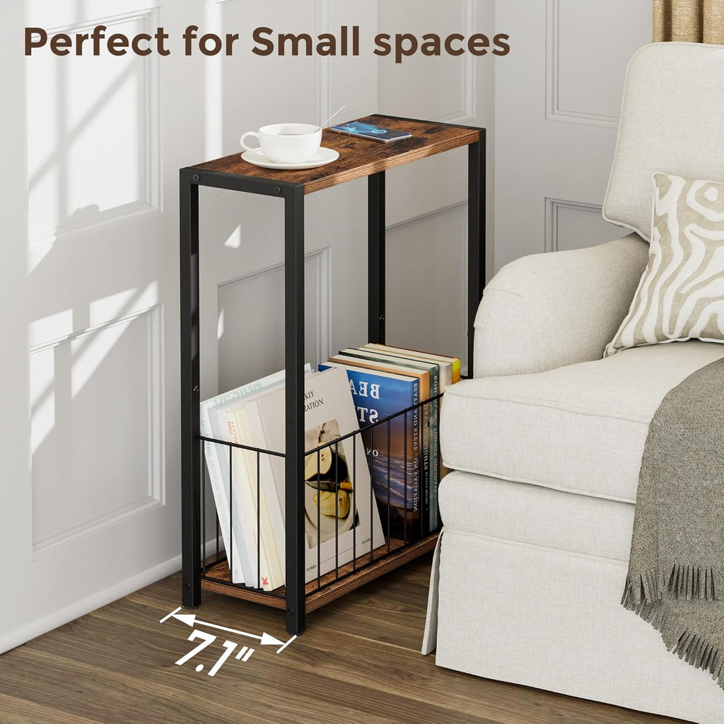 Narrow Side Tables Set of 2