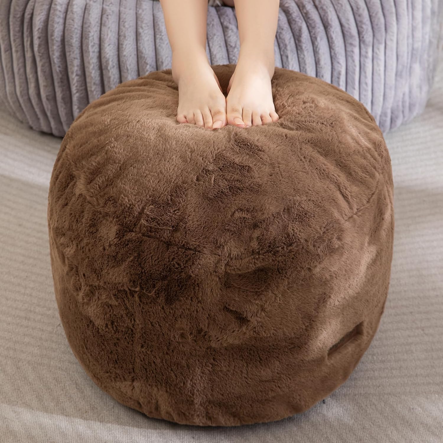 Ottoman Round Modern Foam