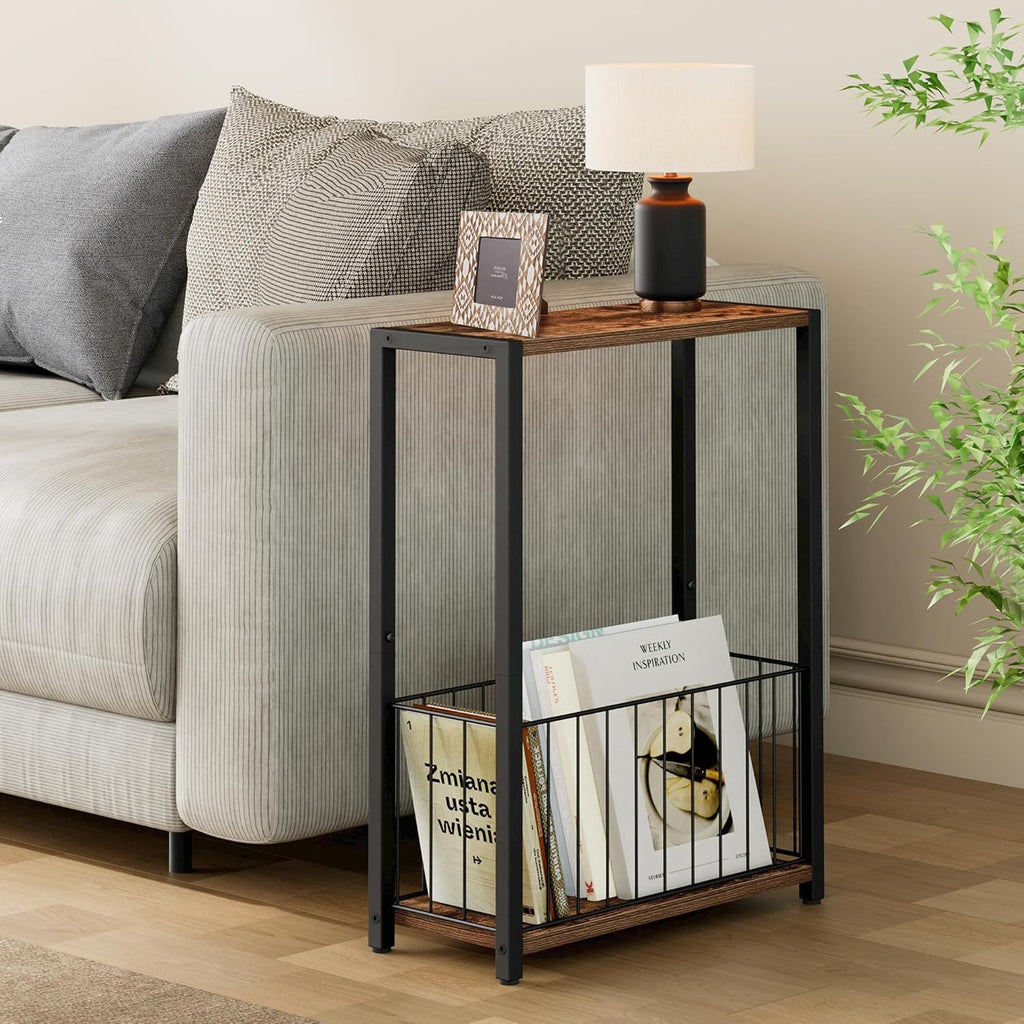 Narrow Side Tables Set of 2