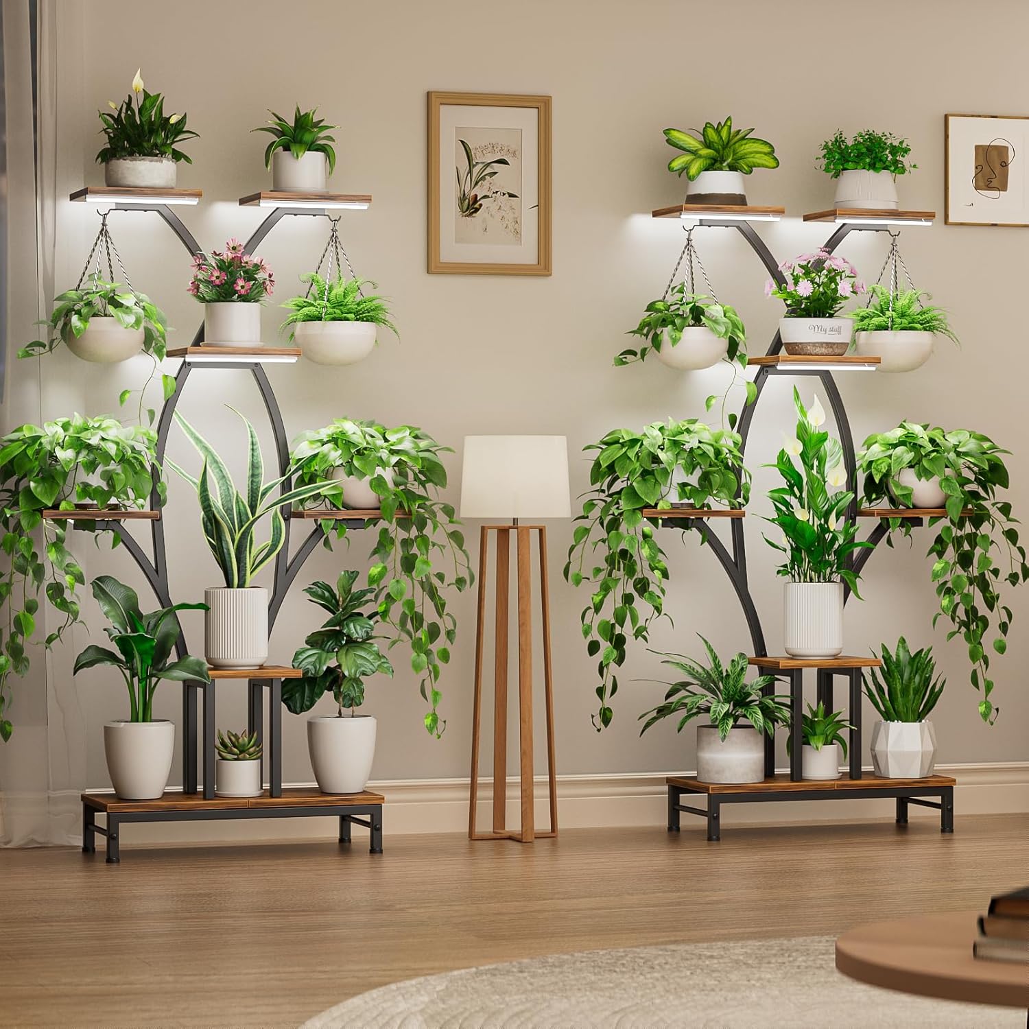 Plant Stand Indoor with Grow Lights