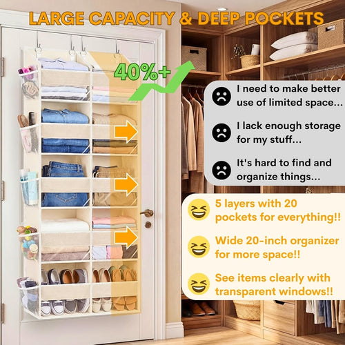 Over the Door Organizer 5 Tiers