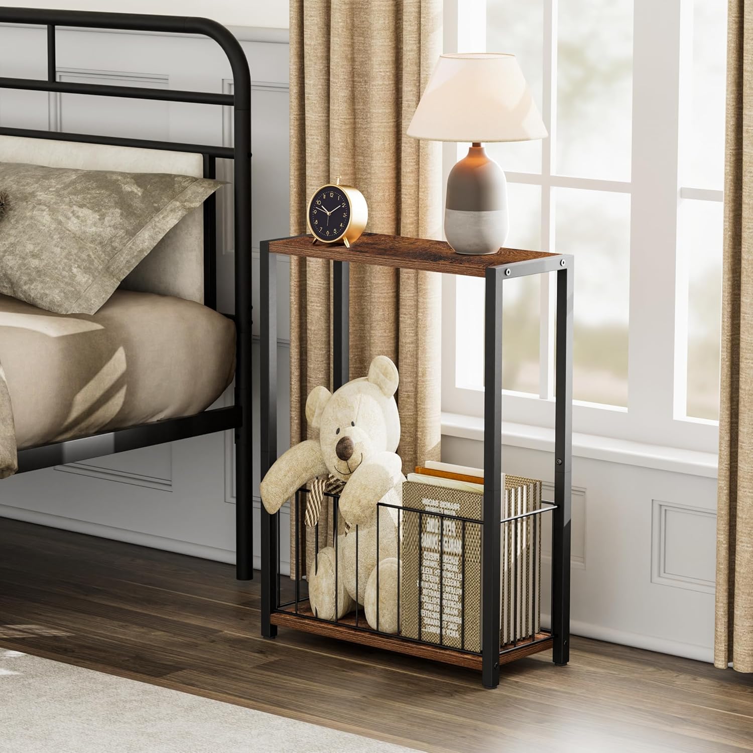 Narrow Side Tables Set of 2